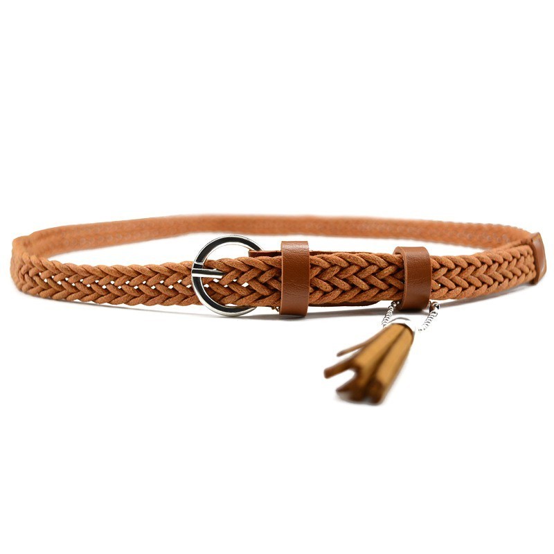 Ceinture Fine Tressée Femme