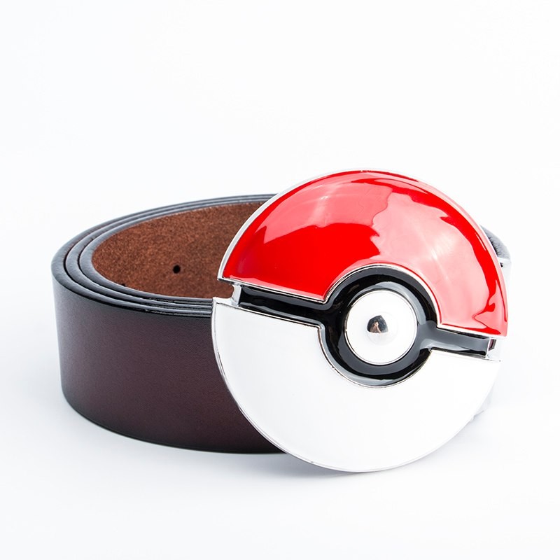 Acheter Ceinture Pokeball Dresseur Pokemon  Ceintures Noir & Rouge avec  Boucle Pokémon pas cher