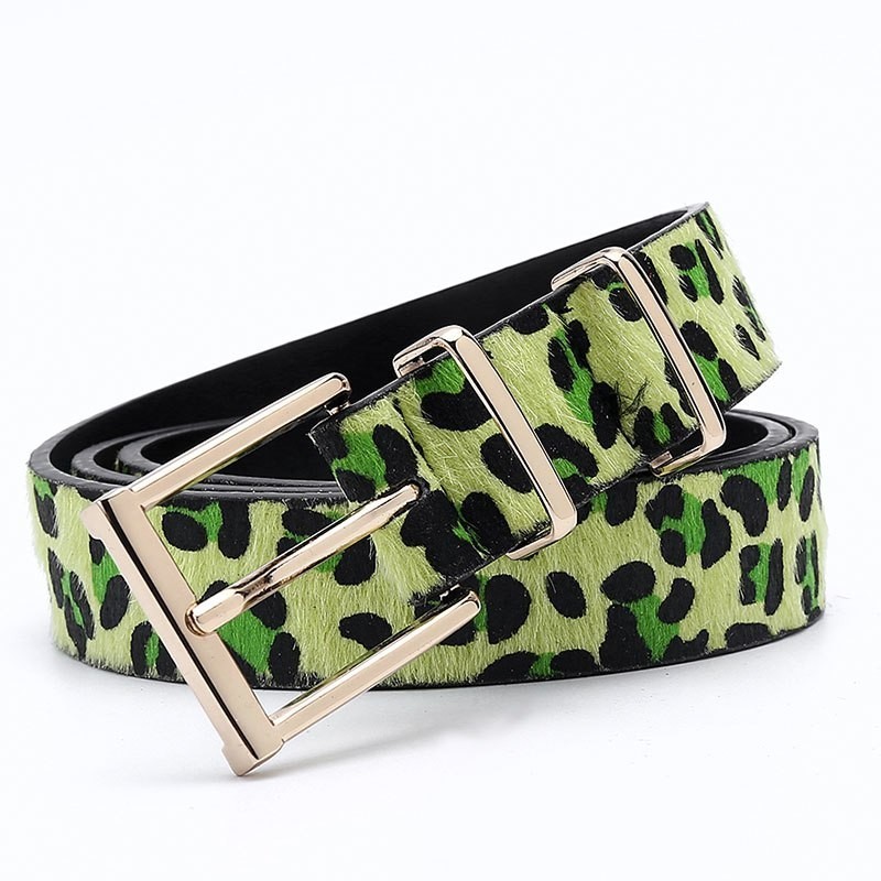 Ceinture motif leopard