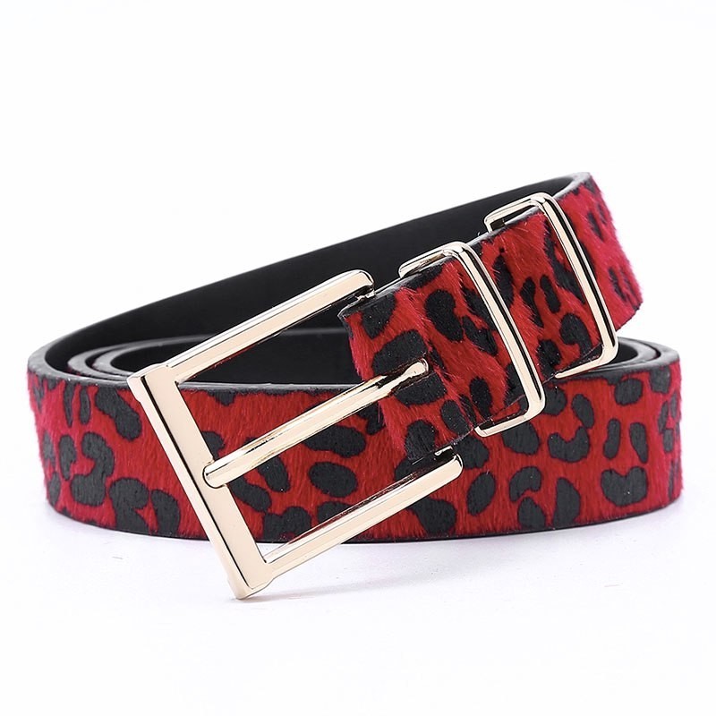 Ceinture motif leopard