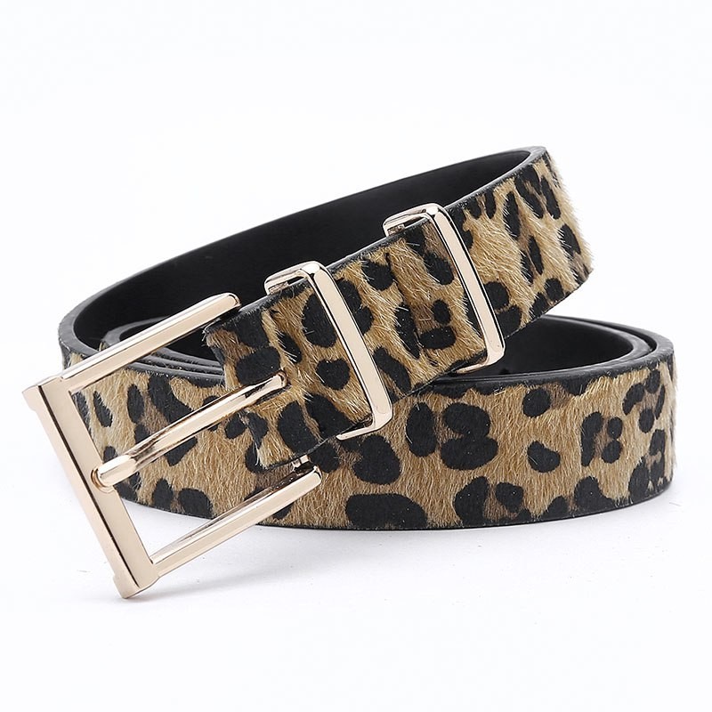 Ceinture motif leopard