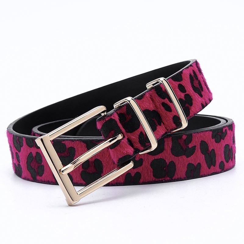 Ceinture Leopard Rose