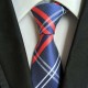 Cravate écossaise bleue