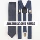 Ensemble bretelle cravate pour homme