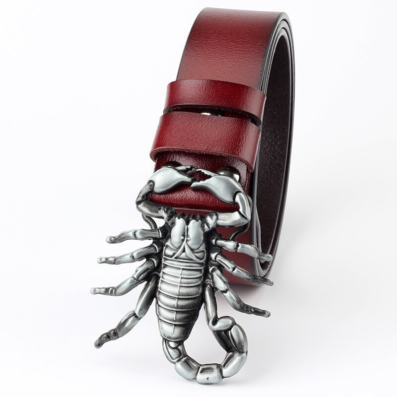 Ceinture boucle en forme de scorpion