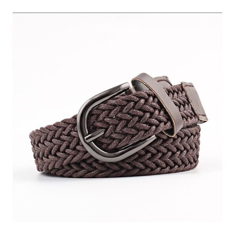 Ceinture corde tressée homme