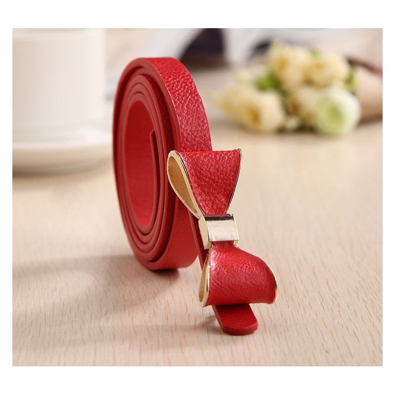 Ceinture Fine Rouge